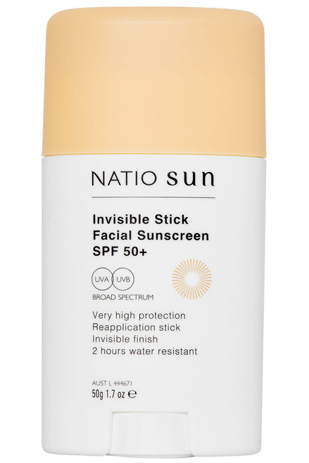 Natio Invisible Stick Facial Sunscreen SPF50 50g