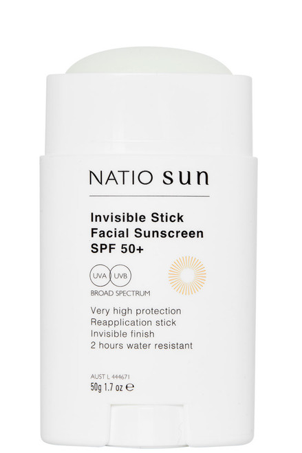 Natio Invisible Stick Facial Sunscreen SPF50 50g