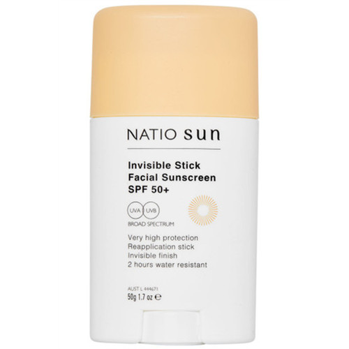 Natio Invisible Stick Facial Sunscreen SPF50 50g