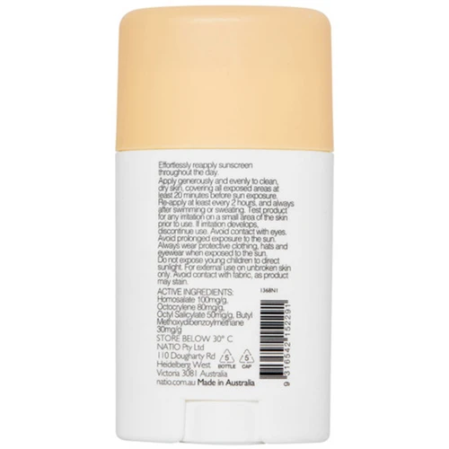 Natio Invisible Stick Facial Sunscreen SPF50 50g