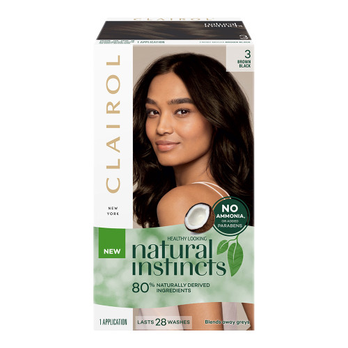 Clairol Natural Instincts 3 Ebony Mocha - Brown Black