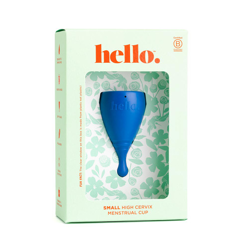 Hello. High Cervix Cup Small Bright Blue