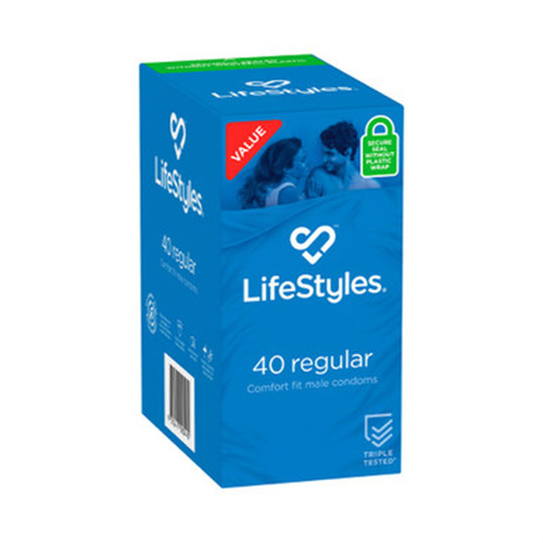 LifeStyles Regular Condoms 40pk