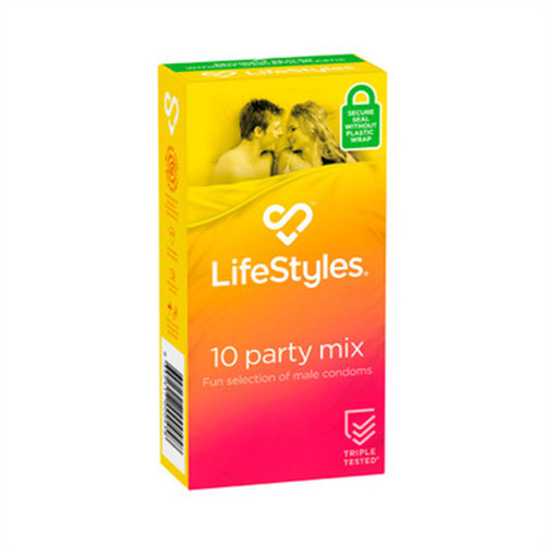 LifeStyles Party Mix Condoms 10pk 