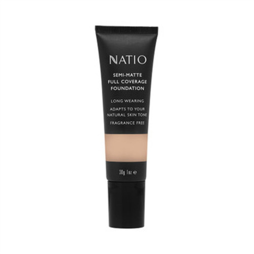 Natio Full Coverage Semi Matte Foundation 30g - Chai