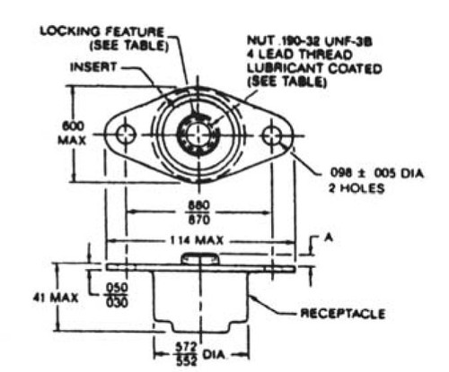TRIDAIR RECEPTACLE (FX10-1502)