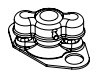 FLOATING RECEPTACLE (2350-18F-Z3CT)
