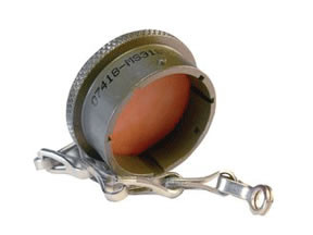 26482 Series Plug Cover,Chain,Hard Anodized Black (MS3180-20CA)