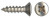 SHEET METAL SCREW (6X3/4OHA S/S)