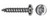 SIZE:#6, PAN HEAD, TYPE A POINT (6X1/2PHA S/S)