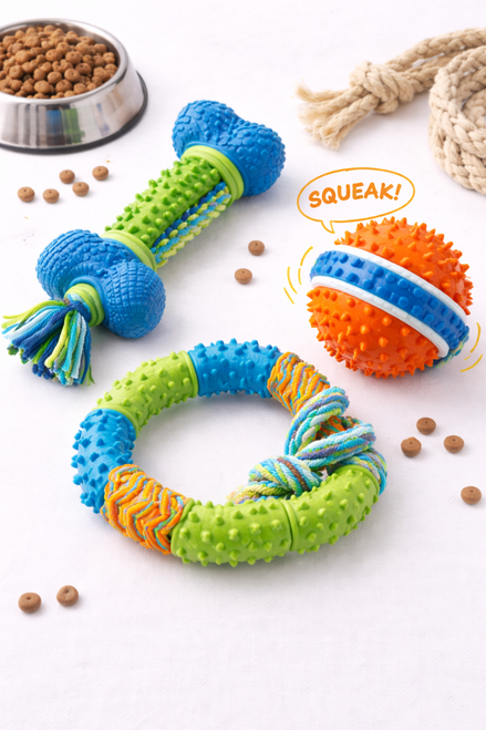 寵物玩具 Toy-Durable Interactive Chew Toy Set