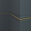 Primed Poplar 1328 Chair Rail Gold Insert 7'8"