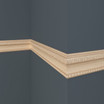 White Hardwood 1692 Chair Rail 7'8"