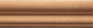 White Hardwood OML43A Chair Rail 7'8"