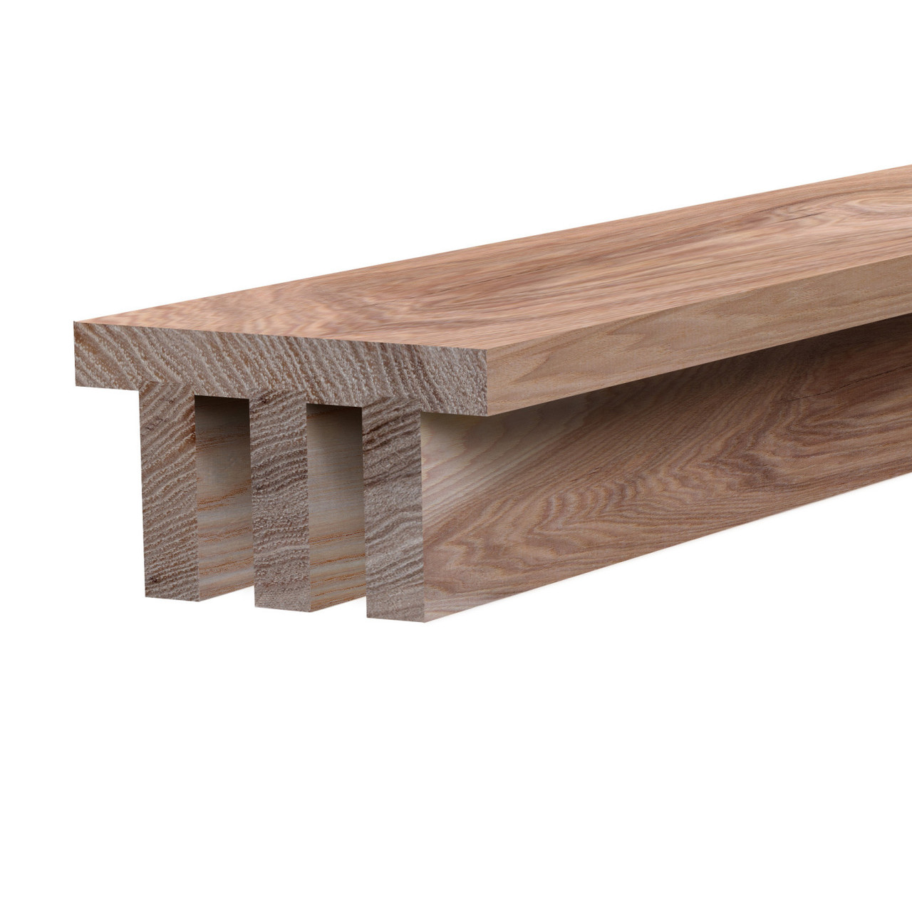 5X3 Unfinished Natural Hickory Slat Beam 92