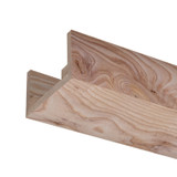 5X3 Unfinished Rustic Ash Beam 92"