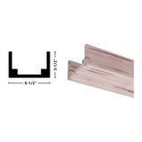 5X3 Unfinished Natural Ambrosia Maple Beam 92"