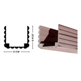 5X5 Unfinished Natural Ambrosia Maple 1544 Beam 92"