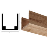 5X5 Unfinished Ambrosia Maple Beam 92"