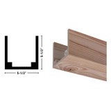 5X5 Unfinished Rustic Ash Beam 92"