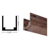 5X5 Unfinished Rustic Walnut Beam 92"