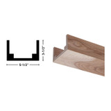 5X3 Unfinished Natural Hickory Beam 92"