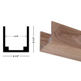5X5 Unfinished Natural Hickory Beam 92"