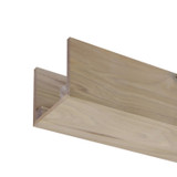 5X5 Unfinished Natural Poplar Beam 92"