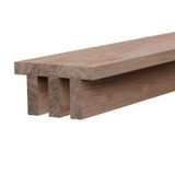 5X3 Unfinished Natural White Oak Slat Beam 92"