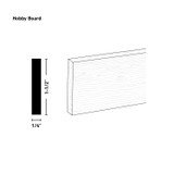 Unfinished Natural Ash 1/4X2 Board 2'