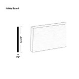 Unfinished Rustic White Oak 1/4X4 Board 4'