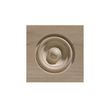 Unfinished Poplar 734 Block 3 1/2"