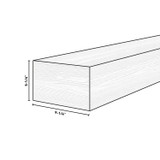 Unfinished Natural Ash Bryant Mantel 60"