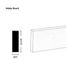 Unfinished Natural White Oak 1X3 Board 6'