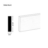 Unfinished Rustic White Oak 1X4 Board 4'