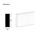 Unfinished Rustic Cherry 1/2X2 Board 4'