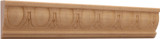 Unfinished Poplar 1691 Chair Rail 7'8"