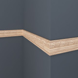 White Hardwood 1825 Chair Rail 7'8"