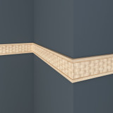 White Hardwood 990 Panel Trim 7'8"