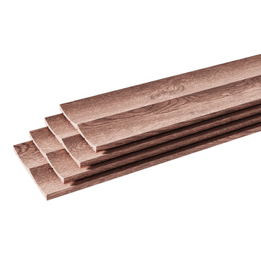 Unfinished Red Oak 1555 4' Panel 4-Pack