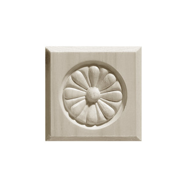 Unfinished Poplar 871 Block 3 1/2"