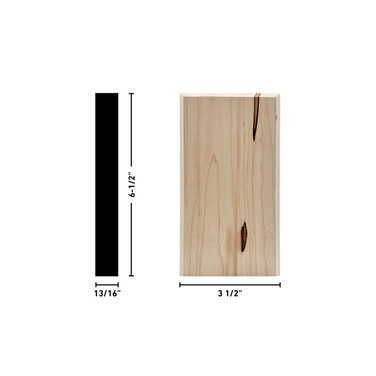 Unfinished Ambrosia Maple 917 Block 6 1/2"