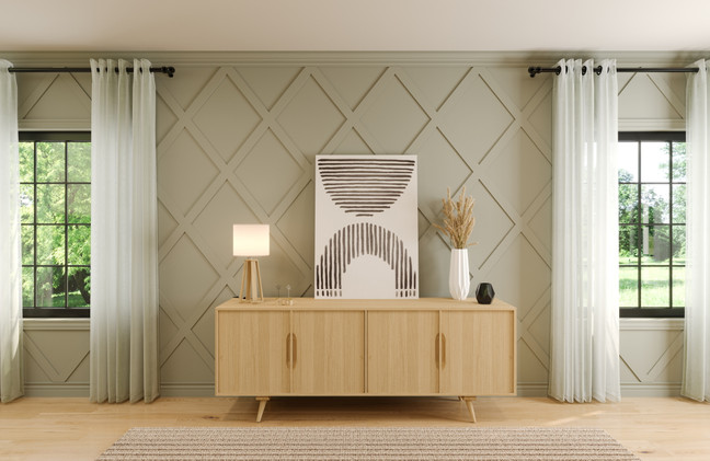 Create A Unique Accent Wall with Fretwork Panels