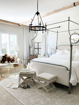 Skilled Contractor Uses Rustic Beams to Transform Bedroom