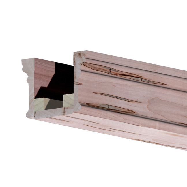 5X3 07 Unfinished Natural Ambrosia Maple Beam 92"