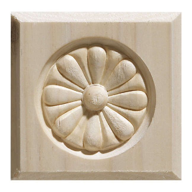 Unfinished Poplar 871 Block 3 1/2"