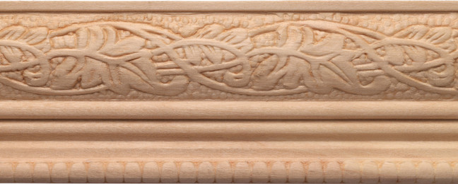 Unfinished Poplar 1825 Chair Rail 4'