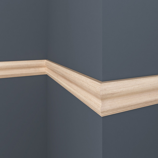 Unfinished Poplar OML44A Chair Rail 4'