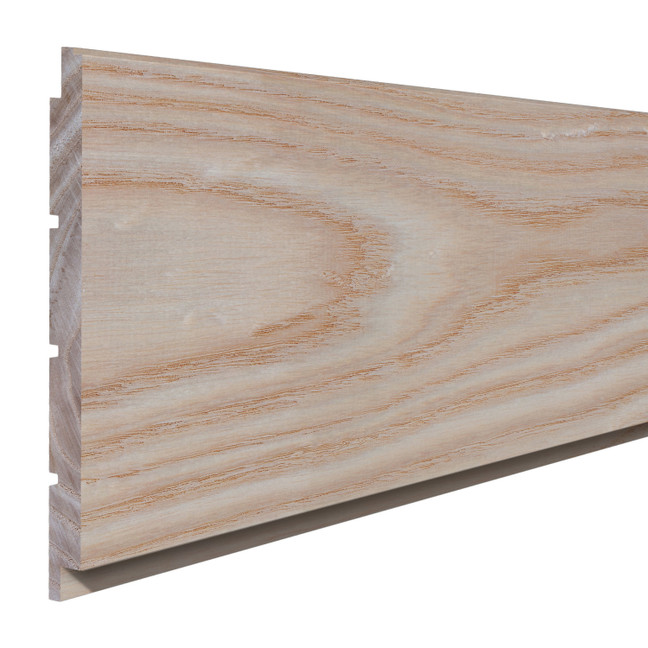 Natural Unfinished Ash Shiplap 4'