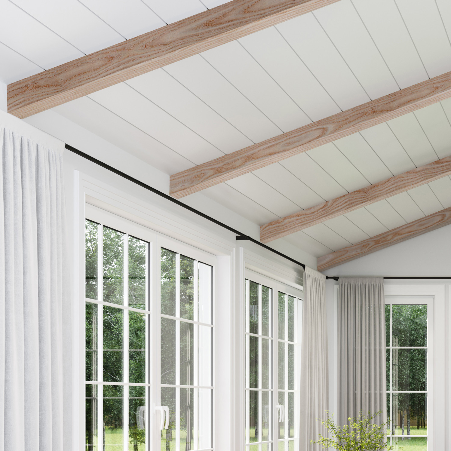 5X3 Unfinished Natural Ash Beam 92